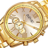 August Steiner Chronograph Quartz Gold Dial Men's Watch AS8163YG - The Watches Men & Co #2