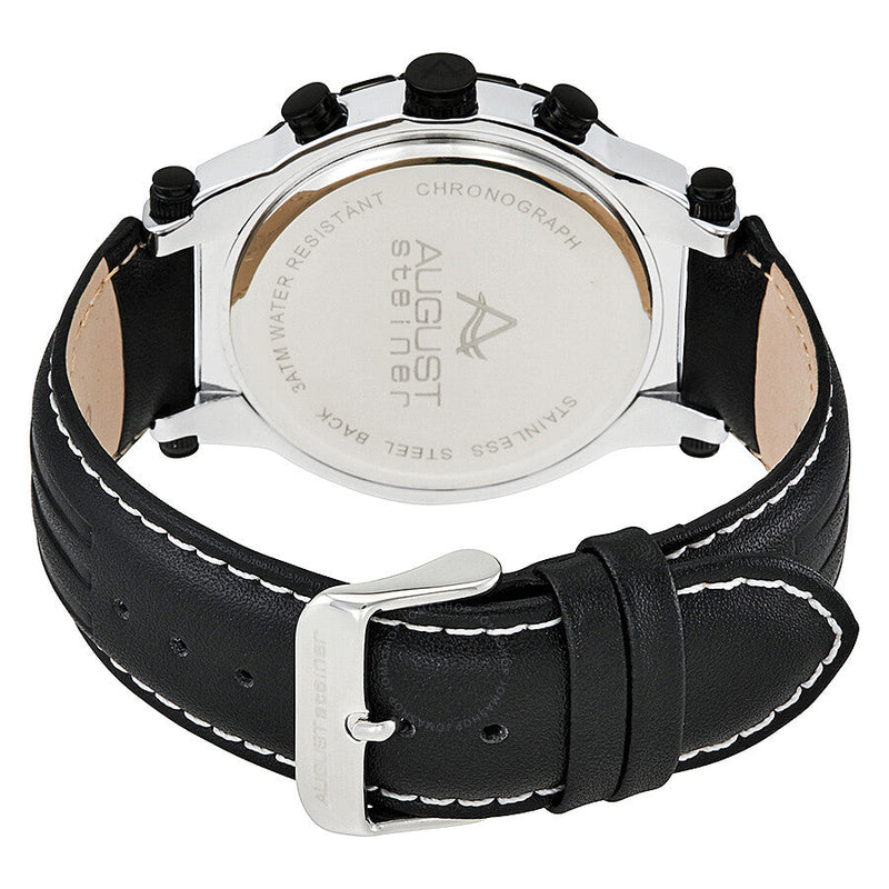 August Steiner Chronograph Silver Dial Men's Watch AS8085SS - The Watches Men & Co #3