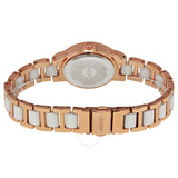 August Steiner Crystal Glitz Rose Gold-Tone and White Ceramic Ladies Watch AS8052RG - The Watches Men & Co #3