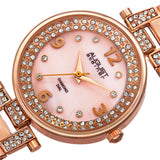 August Steiner Diamond Pink Mother of Pearl Dial Ladies Watch AS8137RG - The Watches Men & Co #2
