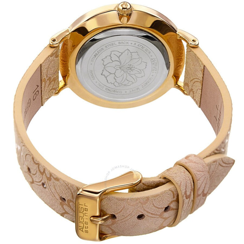 August Steiner Diamond Silver Dial Ladies Watch AS8242CM - The Watches Men & Co #4