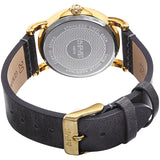 August Steiner Grey Black Leather Ladies  Watch AS8110YG - The Watches Men & Co #4