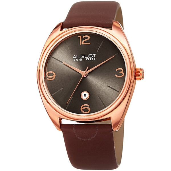 August Steiner Quartz Grey Dial Men's Watch AS8231RGBR - The Watches Men & Co