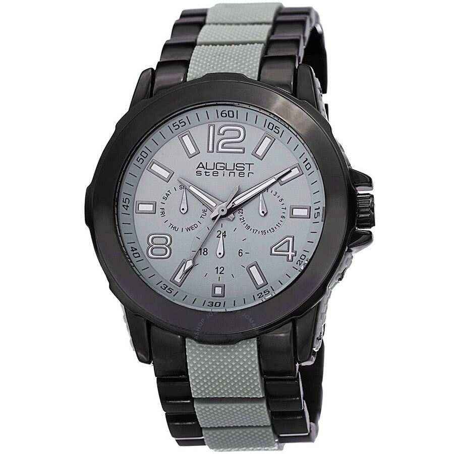 August Steiner Grey Men's Watch AS8114GY - The Watches Men & Co