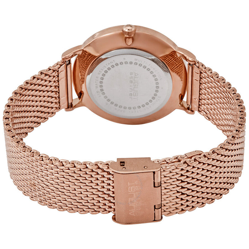 August Steiner Mesh Bracelet Blue Dial Men's Watch AS8255RGBU - The Watches Men & Co #3