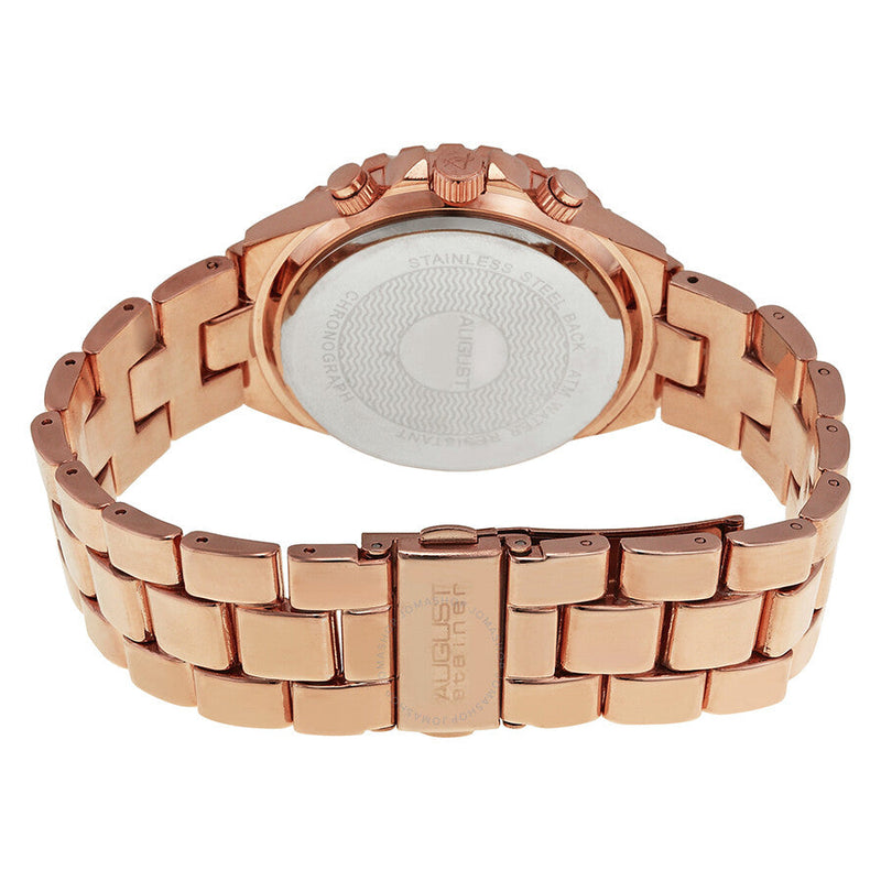 August Steiner Mother of Pearl Dial Rose Gold-tone Ladies Watch AS8031RG - The Watches Men & Co #3