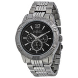 August Steiner Multi-Function Black Metal Men's Watch AS8058BK - The Watches Men & Co