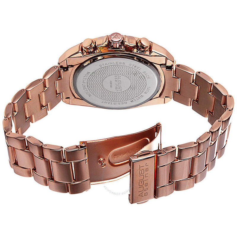 August Steiner Multi-Function Brown Dial Men's Watch AS8109RG - The Watches Men & Co #4