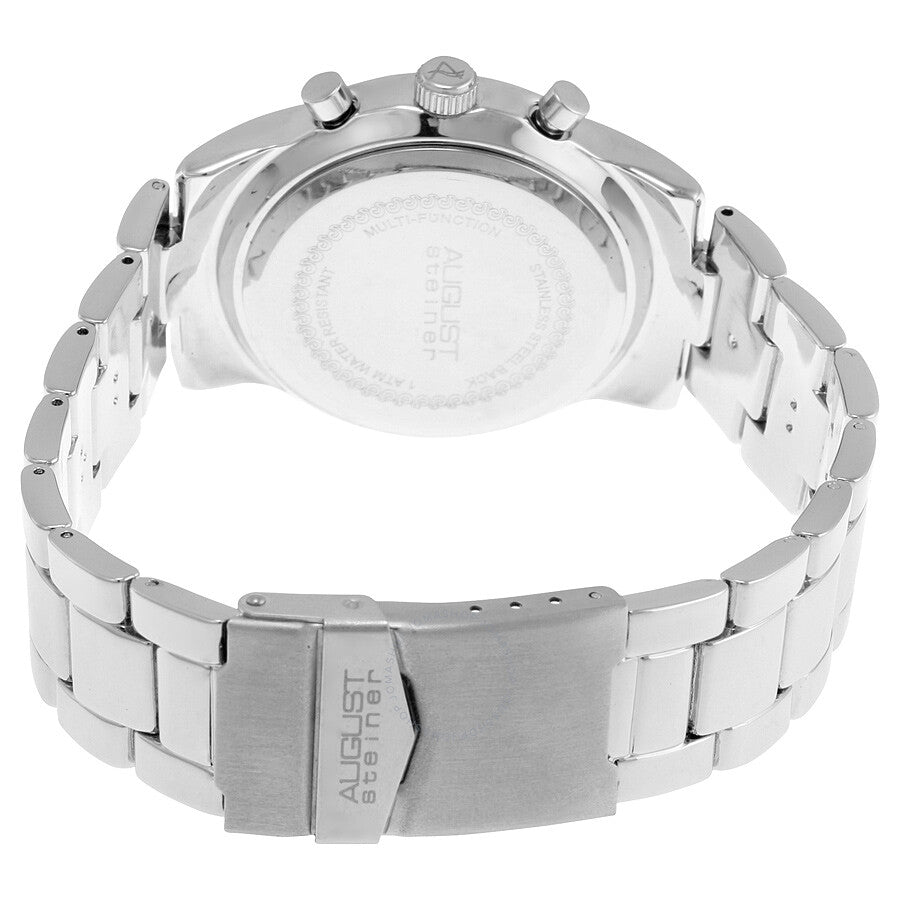 August Steiner Multi-Function Silver Dial Ladies  Watch AS8087SS - The Watches Men & Co #3