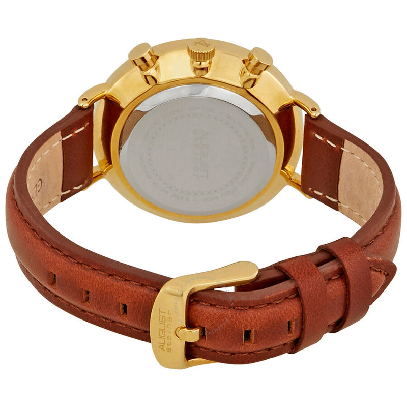 August Steiner Multifunction Silver Dial Ladies Watch AS8220BRYG - The Watches Men & Co #3