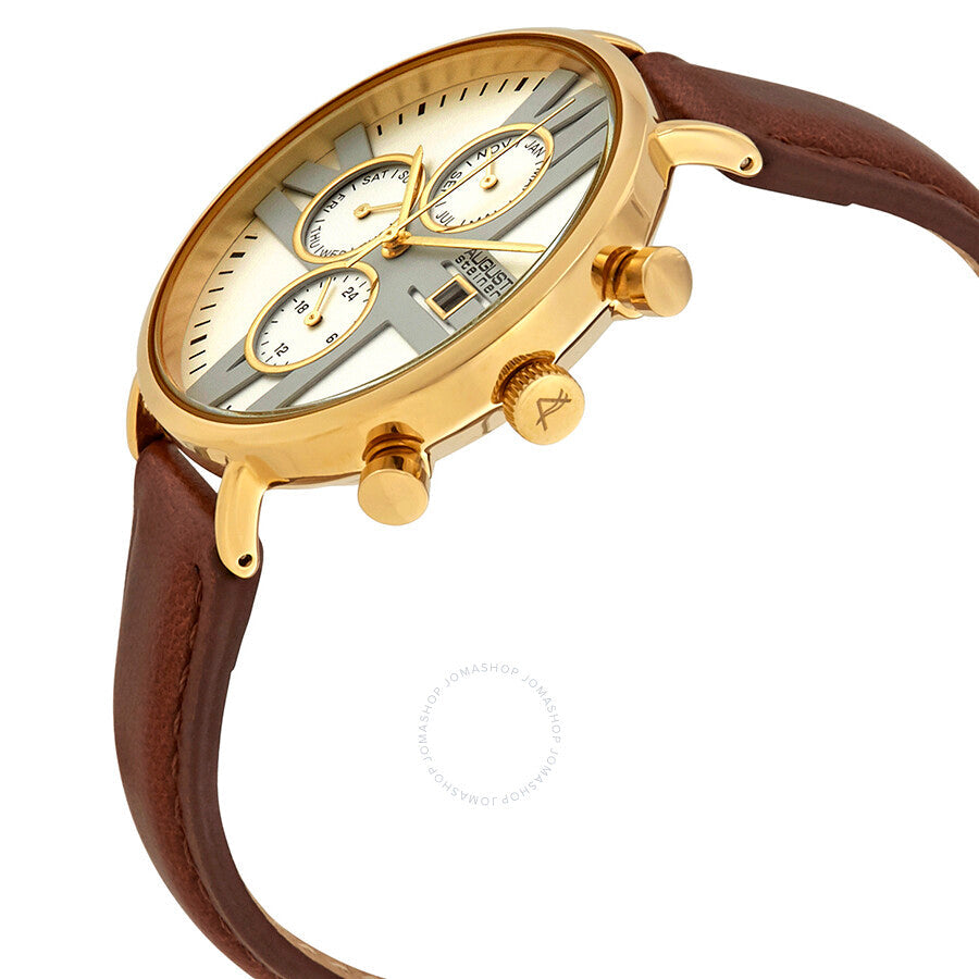 August Steiner Multifunction Silver Dial Ladies Watch AS8220BRYG - The Watches Men & Co #2