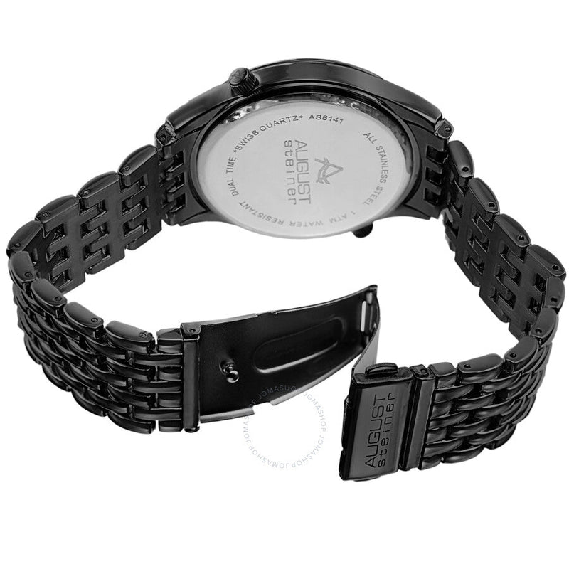 August Steiner Quartz Black Dial Men's Watch AS8141BK - The Watches Men & Co #4