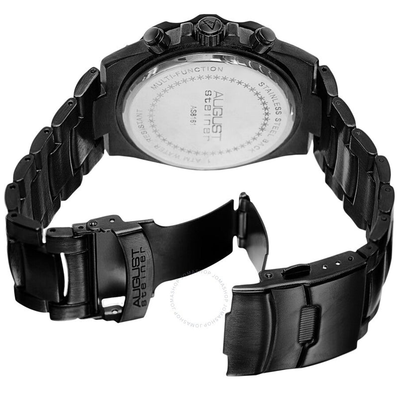 August Steiner Quartz Black Dial Men's Watch AS8161BK - The Watches Men & Co #4
