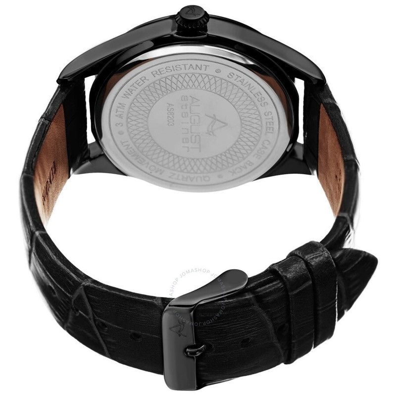 August Steiner Quartz Black Dial Men's Watch AS8203BK - The Watches Men & Co #4