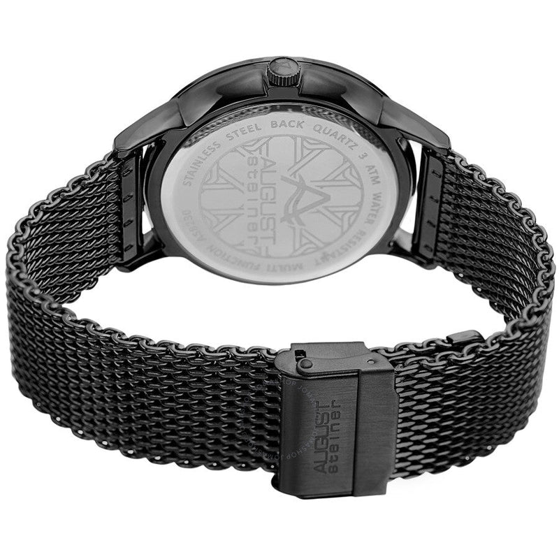 August Steiner Quartz Black Dial Men's Watch AS8230BK - The Watches Men & Co #4