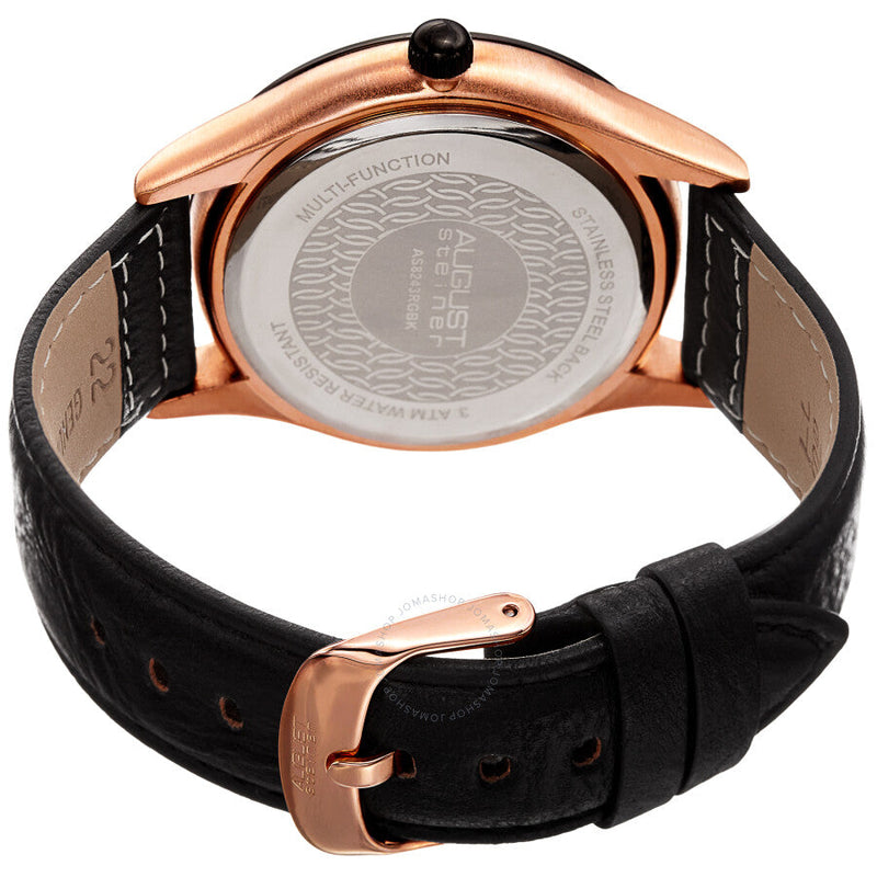 August Steiner Quartz Black Dial Men's Watch AS8243RGBK - The Watches Men & Co #4