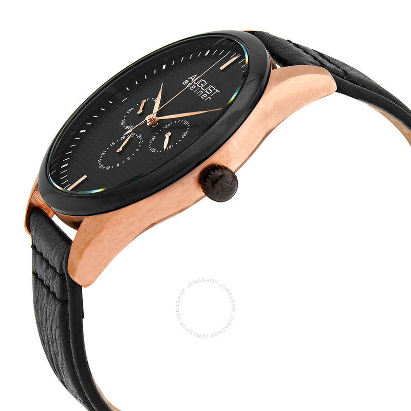 August Steiner Quartz Black Dial Men's Watch AS8243RGBK - The Watches Men & Co #2