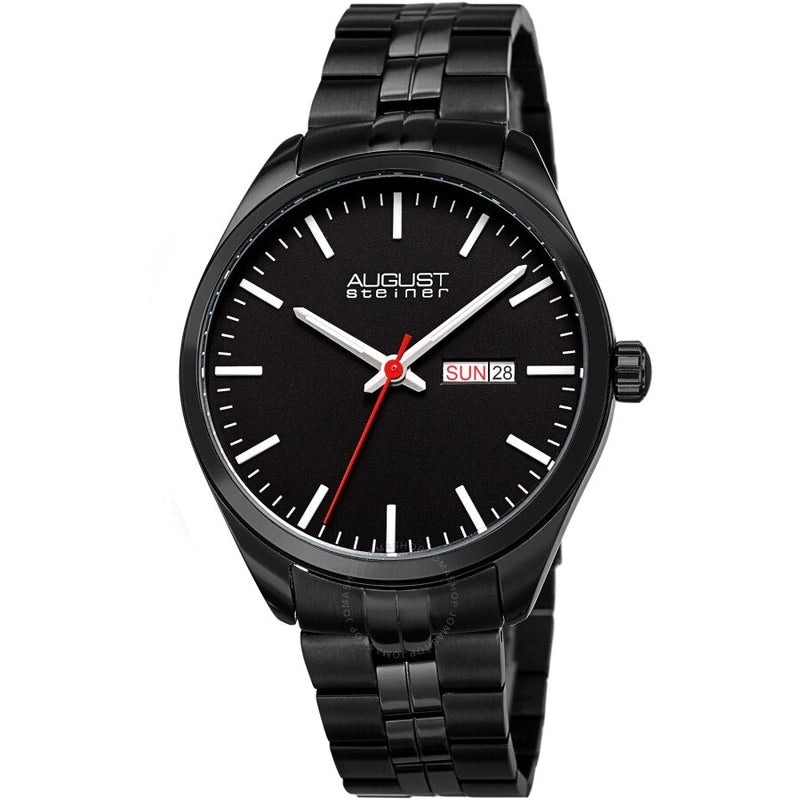 August Steiner Quartz Black Dial Men's Watch AS8271BK - The Watches Men & Co