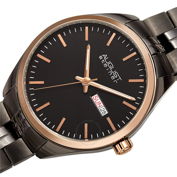 August Steiner Quartz Black Dial Men's Watch AS8271GNR - The Watches Men & Co #2