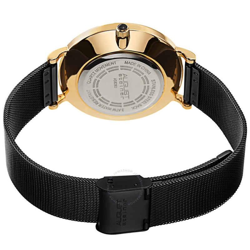 August Steiner Quartz Black Dial Men's Watch AS8283BKG - The Watches Men & Co #4