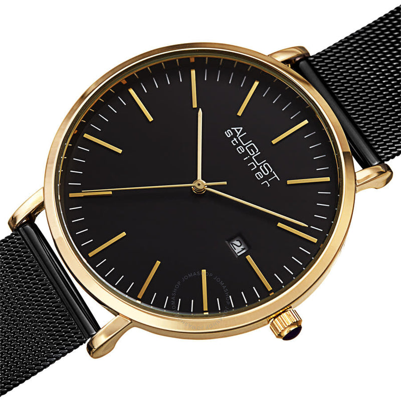 August Steiner Quartz Black Dial Men's Watch AS8283BKG - The Watches Men & Co #2