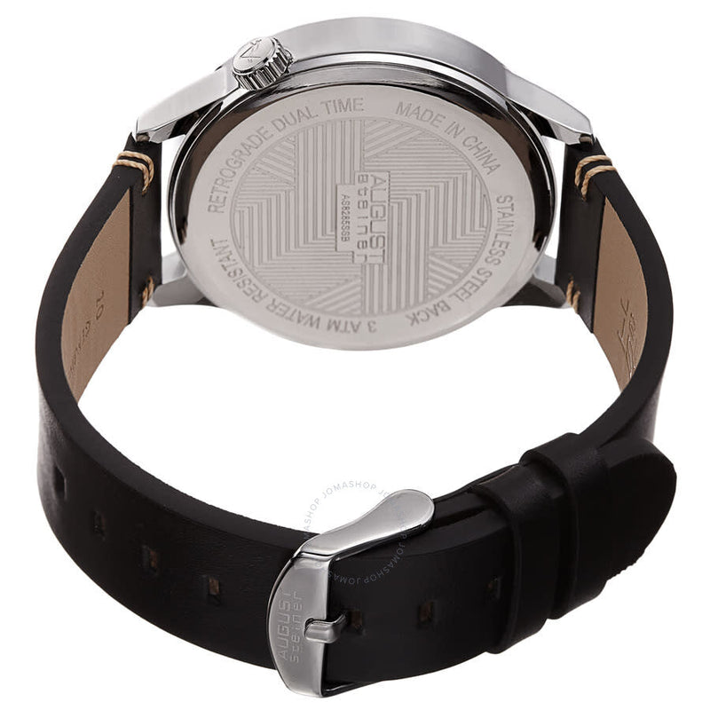 August Steiner Quartz Black Dial Men's Watch AS8285SSB - The Watches Men & Co #4