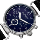 August Steiner Quartz Blue Dial Black Leather Men's Watch AS8131BKBU - The Watches Men & Co #2