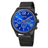 August Steiner Quartz Blue Dial Men's Watch AS8196BKBU - The Watches Men & Co