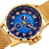 August Steiner Quartz Blue Dial Men's Watch AS8202YGBU - The Watches Men & Co #2