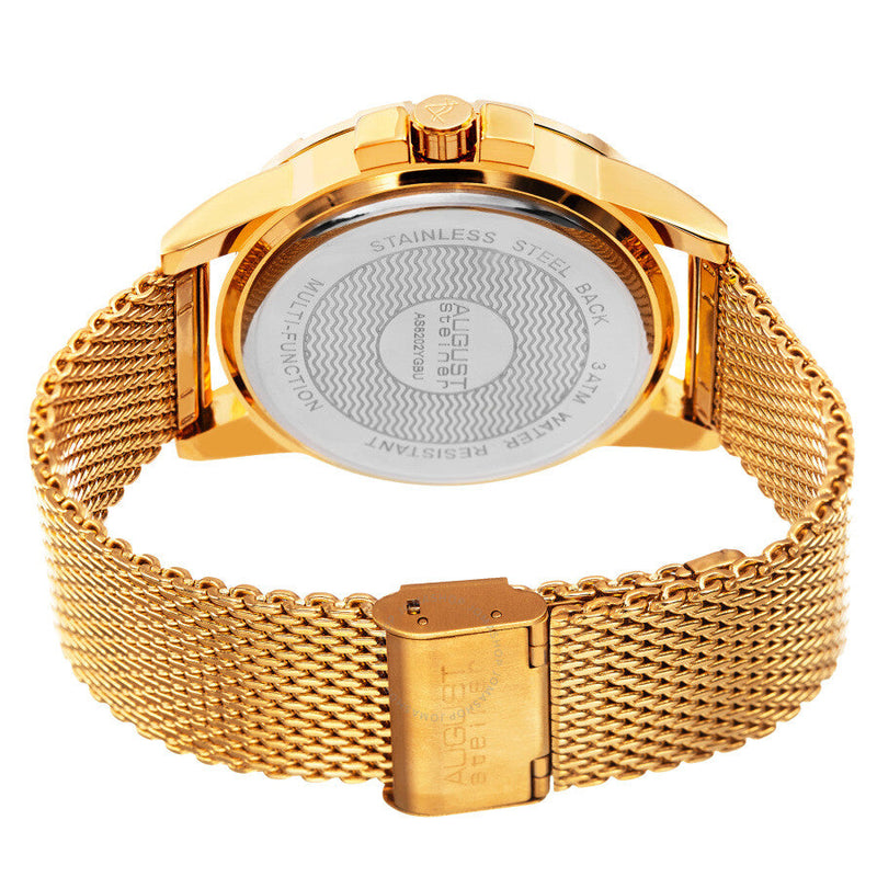 August Steiner Quartz Blue Dial Men's Watch AS8202YGBU - The Watches Men & Co #4