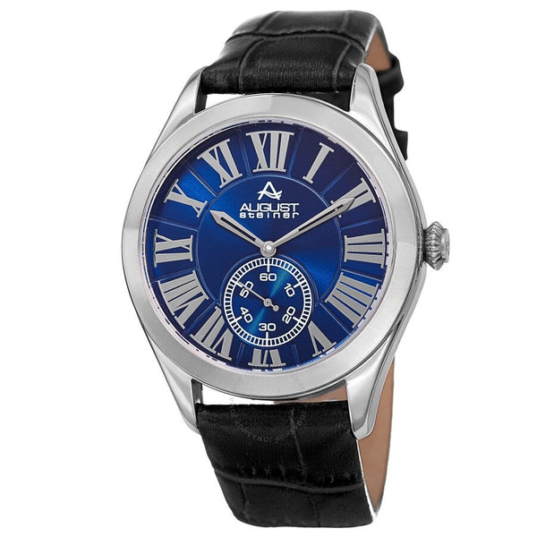 August Steiner Quartz Blue Dial Men's Watch AS8203SSBU - The Watches Men & Co