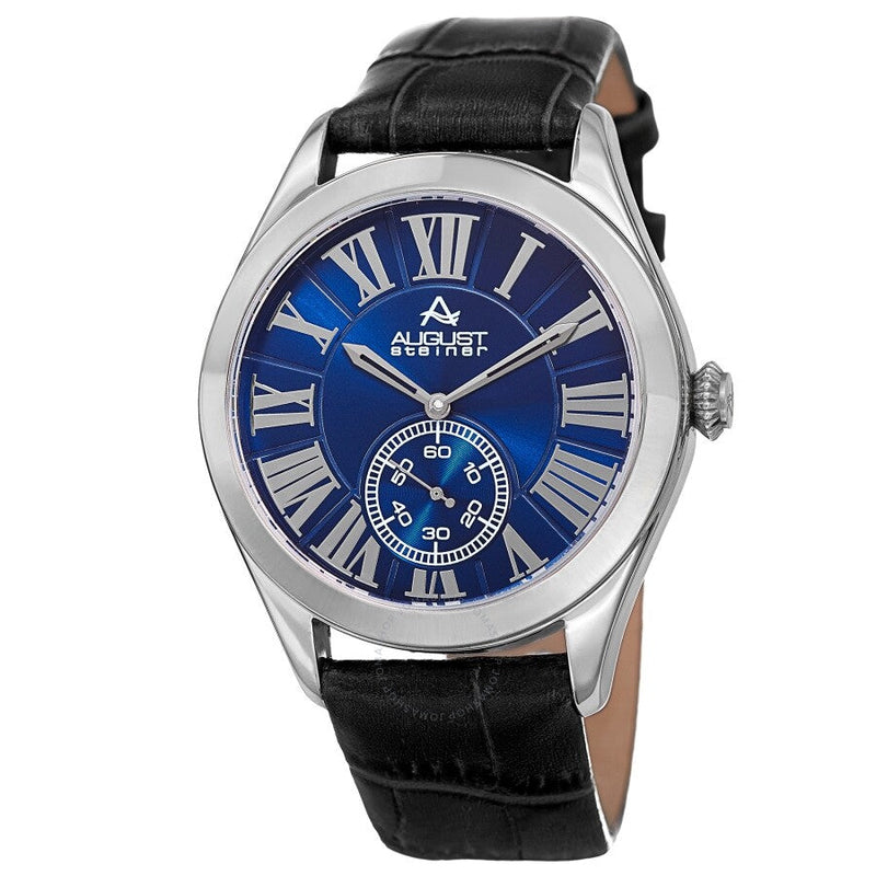 August Steiner Quartz Blue Dial Men's Watch AS8203SSBU - The Watches Men & Co