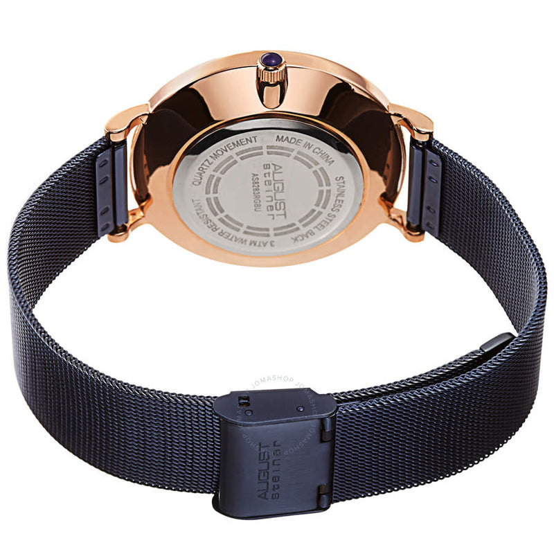 August Steiner Quartz Blue Dial Men's Watch AS8283RGBU - The Watches Men & Co #4
