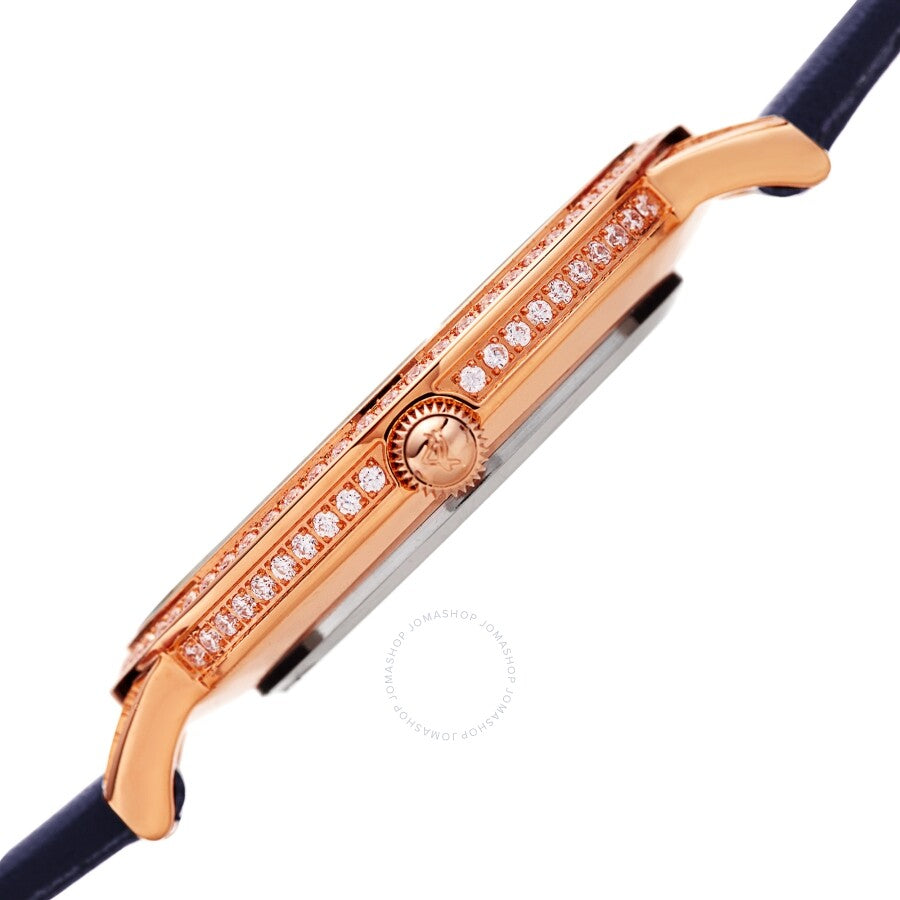 August Steiner Quartz Crystal Black Dial Ladies Watch AS8274BU - The Watches Men & Co #3