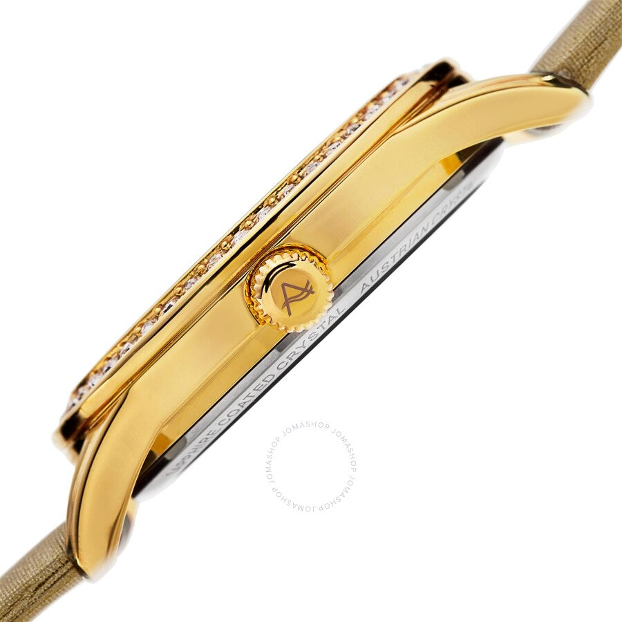 August Steiner Quartz Crystal White Dial Ladies Watch AS8176YG - The Watches Men & Co #3