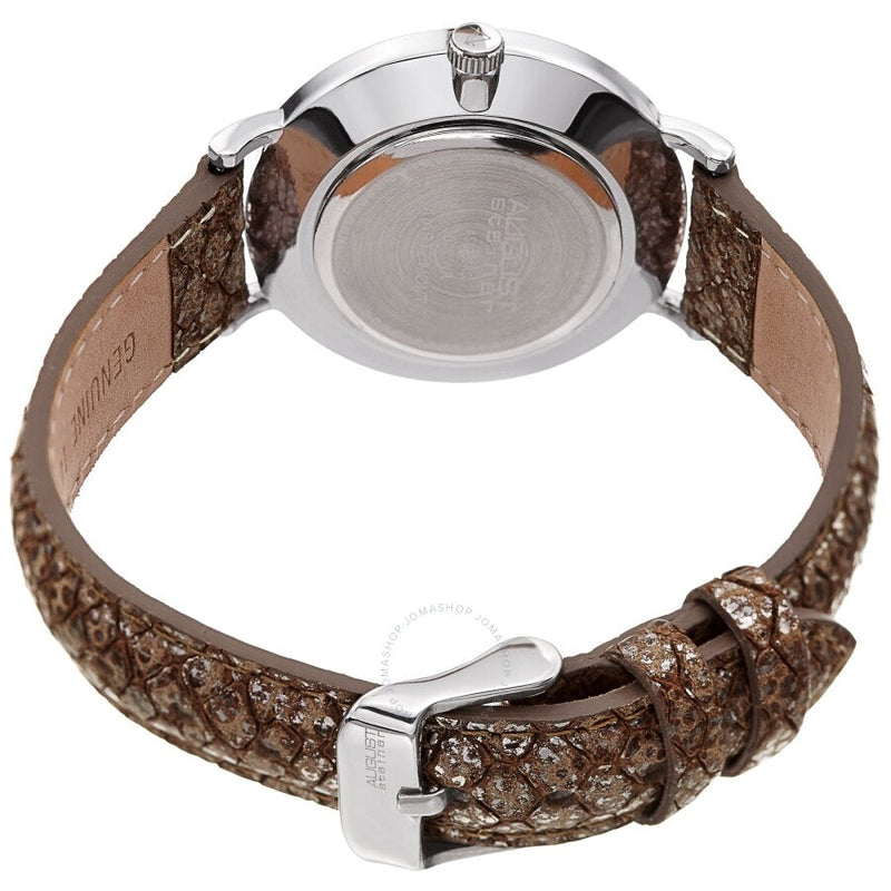 August Steiner Quartz Crystal White Dial Ladies Watch AS8258SS - The Watches Men & Co #4