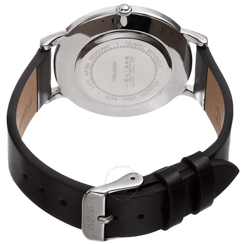 August Steiner Quartz Crystal White Dial Men's Watch AS8273BK - The Watches Men & Co #4