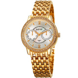 August Steiner Quartz Diamond Crystal Silver Dial Ladies Watch AS8228YG - The Watches Men & Co