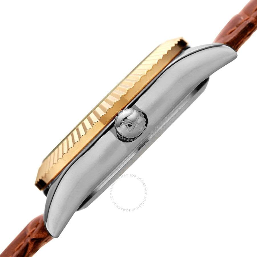 August Steiner Quartz Diamond Gold Dial Ladies Watch AS8277TN - The Watches Men & Co #3