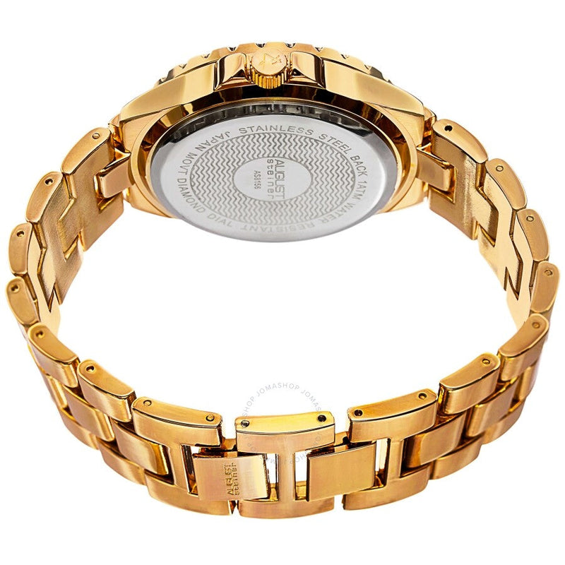 August Steiner Quartz Diamond Grey Dial Ladies Watch AS8156YG - The Watches Men & Co #4