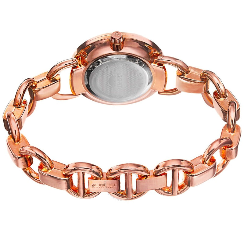 August Steiner Quartz Diamond Rose Dial Rose Gold-tone Ladies Watch AS8132RG - The Watches Men & Co #4