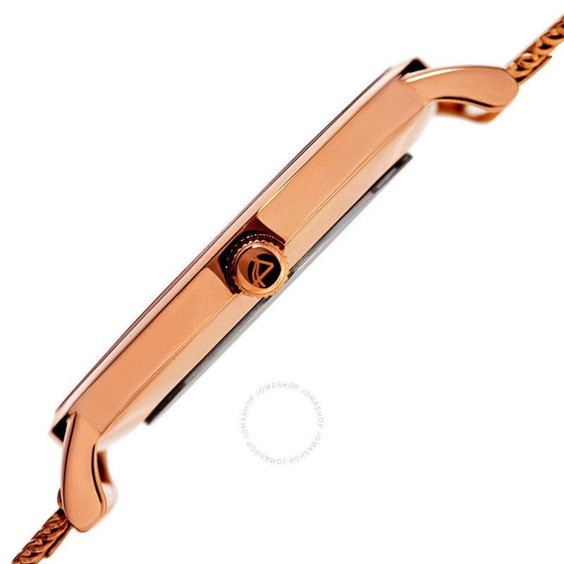 August Steiner Quartz Diamond Rose Dial Ladies Watch AS8207RG - The Watches Men & Co #3