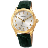August Steiner Quartz Diamond Silver Dial Ladies Watch AS8277GN - The Watches Men & Co
