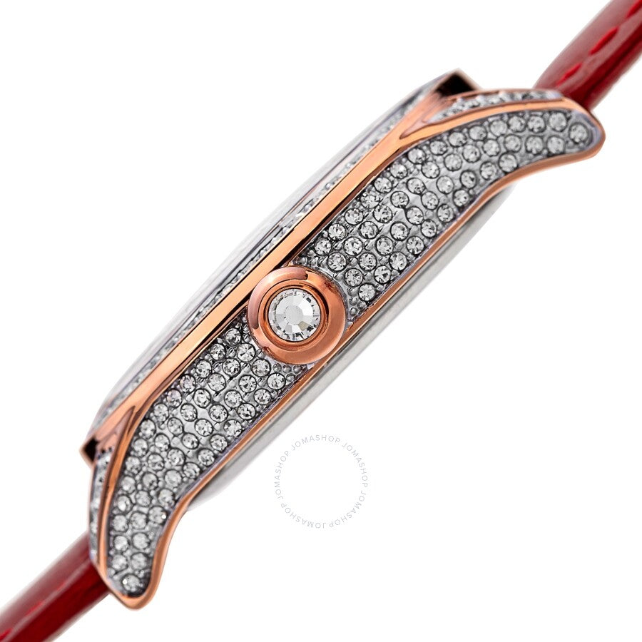 August Steiner Quartz Diamond White Dial Ladies Watch AS8188RD - The Watches Men & Co #3