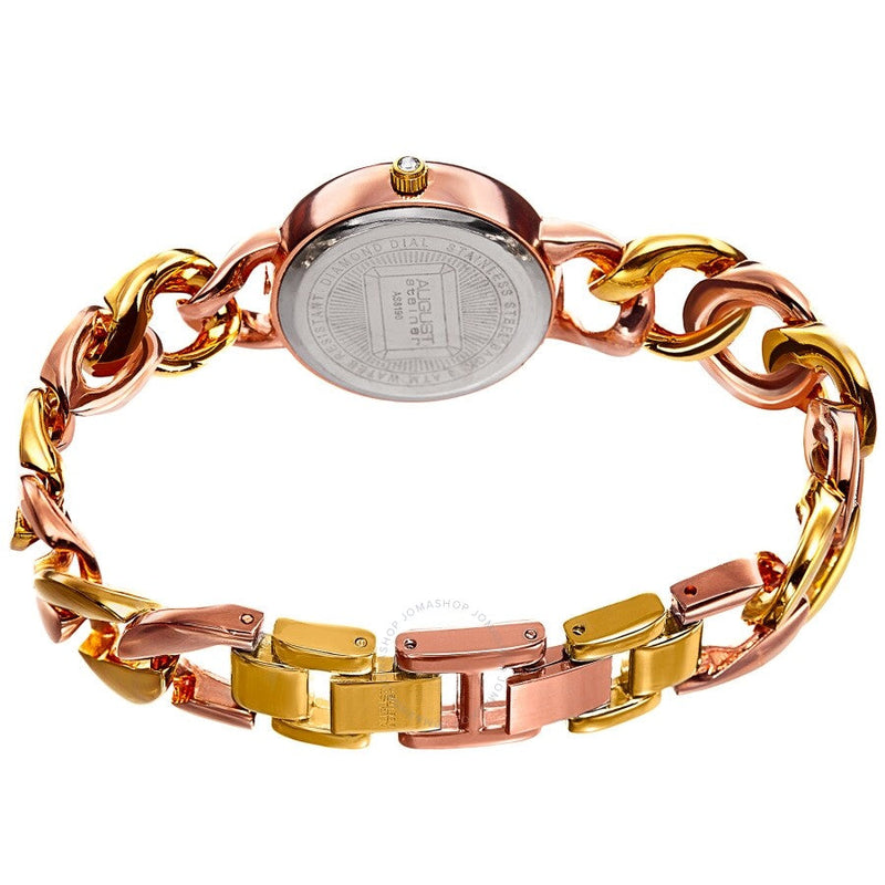 August Steiner Quartz Diamond White Dial Ladies Watch AS8190TRI - The Watches Men & Co #4