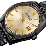August Steiner Quartz Gold Dial Black-plated Ladies Watch AS8235BK - The Watches Men & Co #2