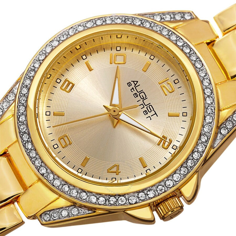 August Steiner Quartz Gold Dial Ladies Watch AS8149YG - The Watches Men & Co #2