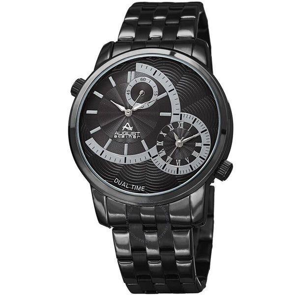 August Steiner Quartz Grey Dial Black-plated Men's Watch AS8210BK - The Watches Men & Co