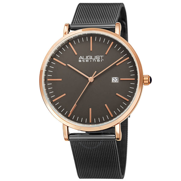 August Steiner Quartz Grey Dial Men's Watch AS8283GNR - The Watches Men & Co