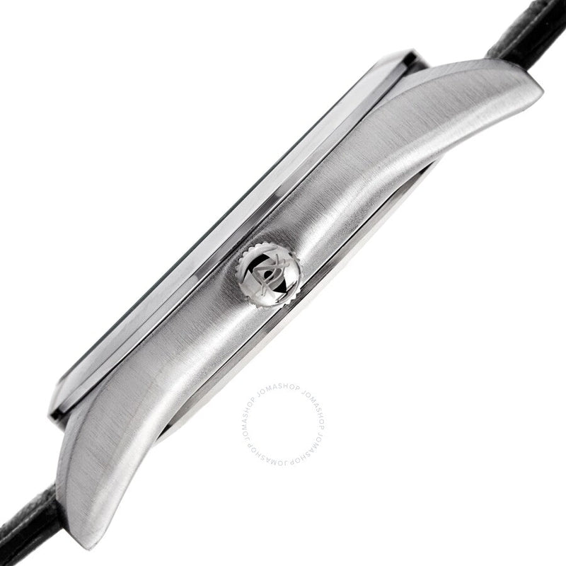 August Steiner Quartz Silver Dial Black Leather Men's Watch AS8243SSBK - The Watches Men & Co #3